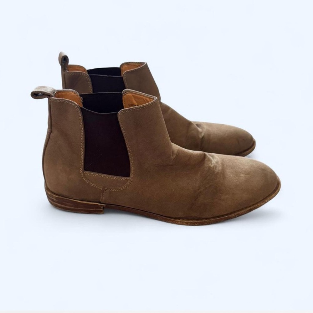 Robert Wayne Men's Tan Suede Chelsea Boots 10.5 - Picture 2 of 7
